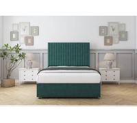 Comfort Beds Denver Plush Divan Set 2 Drawers-26" Headboard in Emerald | Size: King Comfort Beds Emerald King