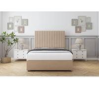 Comfort Beds Denver Plush Divan Set 2 Drawers-54" Headboard in Stone | Size: Super King Comfort Beds Stone Super King