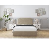 Comfort Beds Diana Bed Frame in Light Beige | Size: Small Double Comfort Beds Light Beige Small Double