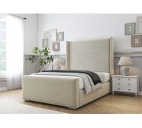 Comfort Beds Madrid Bed Frame in Cream | Size: King Comfort Beds Cream King