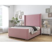 Comfort Beds Madrid Bed Frame in Pink | Size: King Comfort Beds Pink King