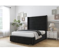 Comfort Beds Milano Black Plush Bed Frame With Mattress