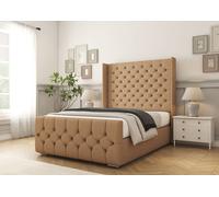 Comfort Beds Monte Carlo Bed Frame in Beige | Size: Double Comfort Beds Beige Double