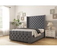 Comfort Beds Monte Carlo Bed Frame in Charcoal | Size: Small Double Comfort Beds Charcoal Small Double