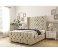 Comfort Beds Monte Carlo Bed Frame in Cream | Size: Small Double Comfort Beds Cream Small Double