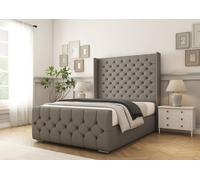Comfort Beds Monte Carlo Bed Frame in Light Grey | Size: Single Comfort Beds Light Grey Single