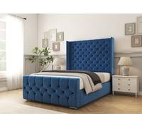 Comfort Beds Monte Carlo Bed Frame in Navy | Size: Small Double Comfort Beds Navy Small Double