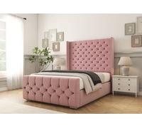 Comfort Beds Monte Carlo Bed Frame in Pink | Size: Small Double Comfort Beds Pink Small Double
