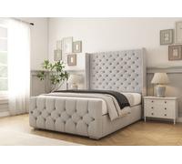 Comfort Beds Monte Carlo Bed Frame in Silver | Size: Small Double Comfort Beds Silver Small Double