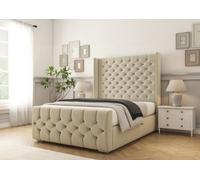 Comfort Beds Monte Carlo Cream Plush Bed Frame With Mattress