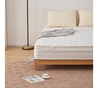 Comfort Beds Plush Memory Hybrid Foam Pocket Spring Mattress with Zoned Support, Orthopaedic Coils, Edge Reinforcement & Wave Foam Comfort Layer Comfort Beds White King