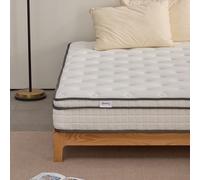 Comfort Beds Plush Memory Hybrid Foam Pocket Spring Mattress with Zoned Support, Orthopaedic Coils, Edge Reinforcement & Wave Foam Comfort Layer Comfort Beds White Single