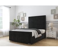 Comfort Beds Savoy Black Plush Bed Frame With Mattress