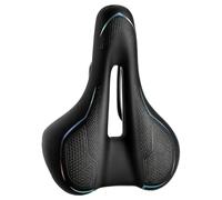 Comfort Bicycle Saddle with Two Shock Absorbing Balls and Memory Foam Cushion, Universal Replacement for Mountain Bikes, Road Bikes and Exercise Bikes, for Men and Women, 26.5 x 21 x 8 cm, Coloured