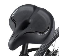 Comfort Bike Seat-Extra Wide Soft Saddle, Fit Seat | Ergonomic Bicycle Saddle Replacement with High Density Filling for City Pass, Mountain Trail, Road Ride And Folding Bike Comfort