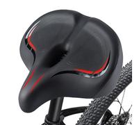 Comfort Bike Seat - Wide Saddle, Oversized Cushion | Premium Extra Bicycle Replacement Pad, Soft Ergonomic Support Design For Mountain Bikes Road Folding City Outdoor Riding Training