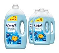 Comfort Blue Skies Fabric Conditioner 80 Washes 2.4L Fabric Softener Washing Liquid, Lasting Freshness and Softness with Stay Fresh Technology for 100 Days, 4 Pack