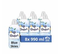 Comfort Blue Skies Fabric Conditioner with Stay Fresh technology for 100 days of freshness + fragrance* 264 washes (8x 990 ml)