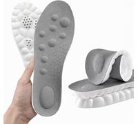 Comfort Boosting Massage Insole,4D Memory Foam Thermal Insoles,Comfy Insole with Arch Support for Men and Women Work Boots,Anti-Fatigue Pain Relief (Medium (EU 41-42))