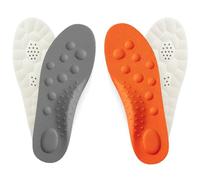 Comfort Boosting Massage Insole,4D Memory Foam Thermal Insoles,Comfy Insole with Arch Support for Men and Women Work Boots,Anti-Fatigue Pain Relief,Running,Jogging (1Pair)