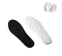 Comfort Boosting Massage Insoles,Revolutionary Orthopedic Insole,4d Memory Foam Breathable Shock Absorption (Black,11-12)