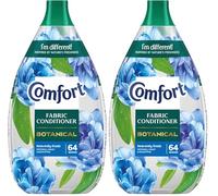 Comfort Botanical Heavenly Fresh Fabric Conditioner softener with CrystalFresh transparent formula a bloom of freshness inspired by nature 960 ml (64 washes) (Pack of 2)