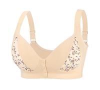 Comfort Bras for Women UK Women's Sexy Front Button Large Size Bra Without Steel Ring Wide Straps Tank Top Bra Adjustable Middle and Elderly Strapless for Women Plus Size
