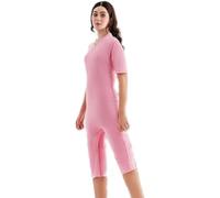 Comfort & Care Unisex Care Body Undershirt and Underpants, Short Sleeves Pink Suit with Diagonal Back Zip & Leg Zip, Incontinence for Seniors and Dementia