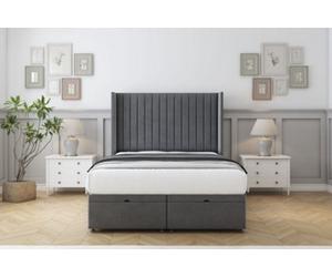 Comfort Chester Armour Coniston Ottoman Bed Base With 54" Wingback Headboard 3' Single