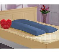Comfort Collections 12FT U Shaped Pillow Case Cover Maternity Nursing Pregnancy Giant Bolster Full Body Pillow Case Cover COLOUR MID BLUE