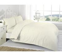 Comfort Collections Egyptian Parcel Hotel Quality T200 Thread Count Duvet Cover Set With Pillowcase Cream Single 135cm x 200cm Approx Only