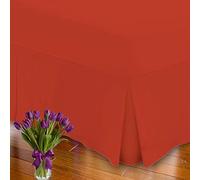 Comfort Collections Fitted Valance Bed Sheet Egyptian Cotton T200 Thread Count Hotel Quality Extra Deep 16" Inches Pleated Fitted Bed Valance Sheet Red King 152cm x 198cm Approx Only