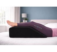 Comfort Collections High Density Foam Leg Rest Wedge Pillow, Elevation Support Cushion for Bed or Sofa, Firm Support for Legs, Back and Relaxation, Clinical Therapeutic Grade (Black)