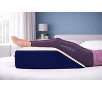 Comfort Collections High Density Foam Leg Rest Wedge Pillow, Elevation Support Cushion for Bed or Sofa, Firm Support for Legs, Back and Relaxation, Clinical Therapeutic Grade (Navy)