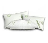 Comfort Collections Memory Foam Bamboo Pillow Premium Firm Neck Support and Anti-Allergy Foam Orthopaedic Hypoallergenic Shredded Bed Pillow PACK OF 2 BAMBOO PILLOW.