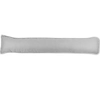 Comfort Collections Plain Dyed Fabric Draught Excluder Stopper Cushion Heavy Door Draught Stopper Polycotton 92 x 20cm - Silver