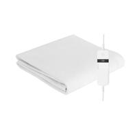 Comfort Control Electric Blanket - Heated Electric Fitted Underblanket with 3 Heat Settings, Fast Heat Up and Easy Fit Straps - Machine Washable (140X72)