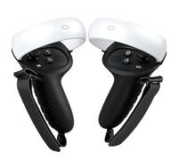 Comfort Controller Grips Cover for Meta Quest 2, All-Silicone Construction Adjustable Knuckle Straps Handle Grip Cover Controller Protective Sleeve Cover for Oculus Quest 2 VR Handle Accessories
