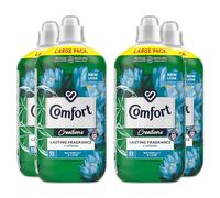 Comfort Creation Concentrated Fabric Conditioner with 100 Days of Long-Lasting Fragrance and Softness Intense Liquid Fabric Softener 55 Washes, 1.65L (Waterlily & Lime, Buy 4)
