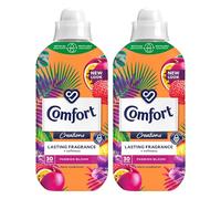 Comfort Creation Concentrated Fabric Conditioner with 100 Days of Long Lasting Fragrance and Softness Intense Liquid Fabric Softener 30 Washes, 900 ml (Passion Bloom, Buy 2)