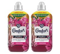 Comfort Creation Concentrated Fabric Conditioner with 100 Days of Long-Lasting Fragrance and Softness Intense Liquid Fabric Softener 55 Washes, 1.65L (Honeysuckle & Sandalwood, Buy 2)