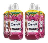 Comfort Creation Concentrated Fabric Conditioner with 100 Days of Long-Lasting Fragrance and Softness Intense Liquid Fabric Softener 55 Washes, 1.65L (Honeysuckle & Sandalwood, Buy 4)