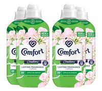Comfort Creation Concentrated Fabric Conditioner with 100 Days of Long Lasting Fragrance and Softness Intense Liquid Fabric Softener 30 Washes, 900 ml (Apple Blossom, Buy 4)