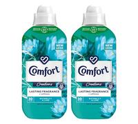 Comfort Creation Concentrated Fabric Conditioner with 100 Days of Long Lasting Fragrance and Softness Intense Liquid Fabric Softener 30 Washes, 900 ml (Waterlily & Lime, Buy 2)