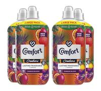 Comfort Creation Concentrated Fabric Conditioner with 100 Days of Long-Lasting Fragrance and Softness Intense Liquid Fabric Softener 55 Washes, 1.65L (Passion Bloom, Buy 4)