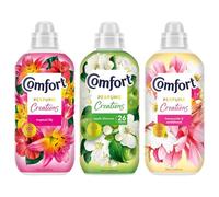 Comfort Creations 3 Pack Fabric Conditioner Bundle Gift Set, 26 Washes 780ml Each, Long Lasting Fresh Softener, Apple Blossom, Honeysuckle & Tropical Lily Scents