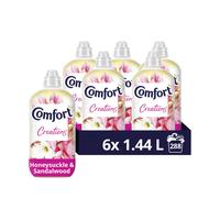 Comfort Creations Honeysuckle & Sandalwood Fabric Conditioner with Stay Fresh technology for 100 days of freshness + fragrance* 288 washes (6x 1.44 L