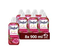 Comfort Creations Peony & Rose Fabric Conditioner with Stay Fresh technology for 100 days of freshness + fragrance* 8x 900 ml (240 washes)