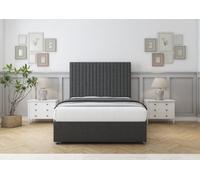Comfort Denver Graphite Dumfries Divan Bed Set 2 Drawers Foot-End - 26" Strutted 5' King