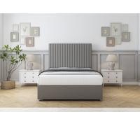 Comfort Denver Pewter Dumfries Divan Bed Set 4 Drawers - 26" Strutted 5' King